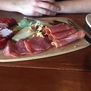 Cold Cut Meat And Cheese Plate