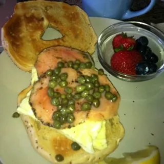 Salmon Breakfast Bagel