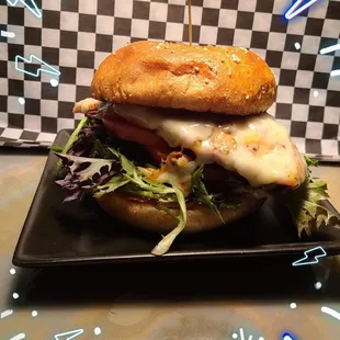 Add cheese to your chicken sandwich