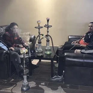 We came for the hookah, we stayed for the company.