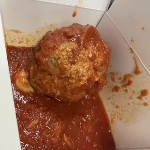 Saucy meatball