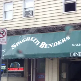 The sign, sorry for the rain drops, but it was raining.