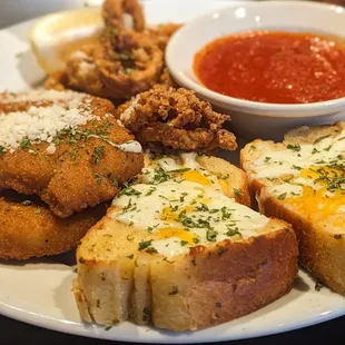 Sicilian Sampler Appetizer.