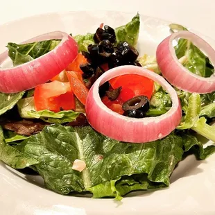 a plate of salad