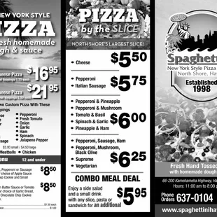 Menu (1 of 2) as of 11/24/2024
