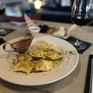 Roasted ravioli