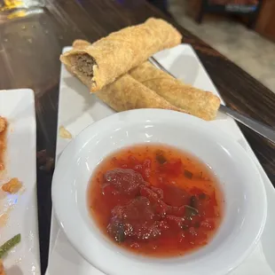 Boudin egg rolls...summer special