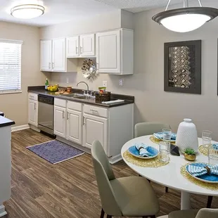 Enjoy a dishwasher, a large refrigerator, and more!