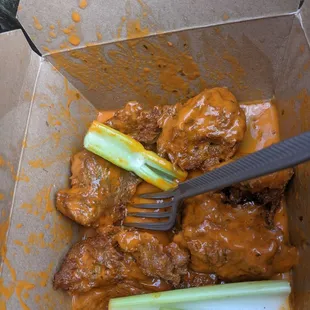 Seitan Wings with Buffalo Sauce