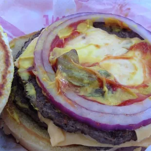 Double cheese burger