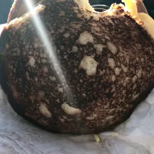 Burnt breakfast sandwich from spangles