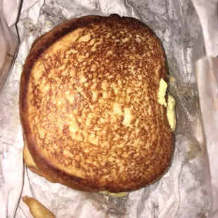 Sourdough Steak &amp; Egg sandwich.