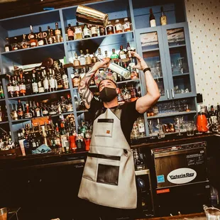 19-time world champion Flair Bartender Christian Delpech puts on a show.