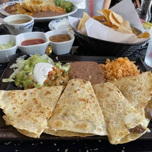 Quesadilla lunch