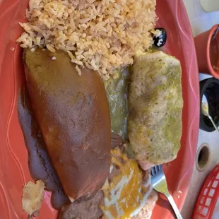 Wet burrito  with tamale