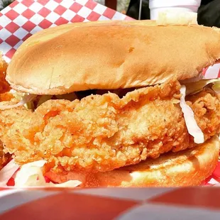 a fried chicken sandwich