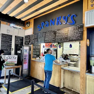 customers at the counter