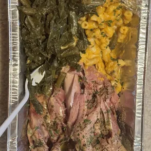 Turkey Leg MAC&amp;CHEESE Lg COLLARD GREENS Lg