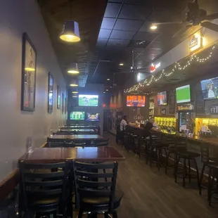 a view of the dining area
