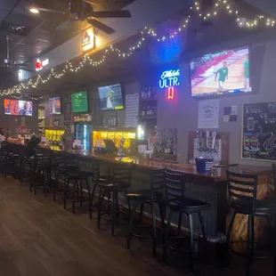 a view of the bar area
