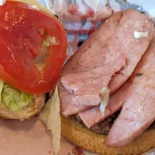 Jersey Burger - Taylor Pork Roll on a 1/4 lb Burger