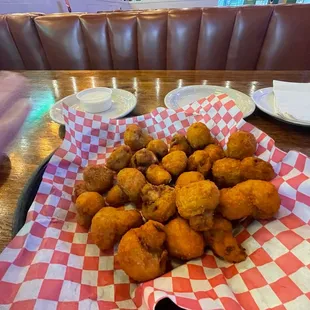 Fried mushies, TASTY!