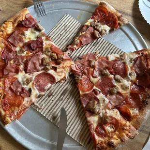 All Meat Pizza....and it was delicious!!