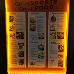 Full menu restaurant