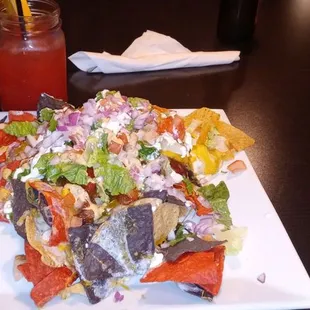 Nachos and Spare Time signature Rum Punch