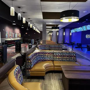 Bowling sitting area