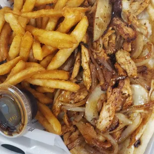 The Philly chicken and fries
