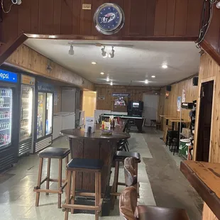 Back of the restaurant/bar