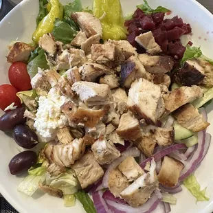 Our Famous Greek Salad with Chicken