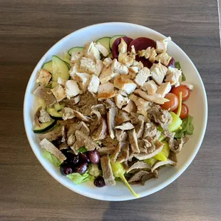 Chicken &amp; Gyro Greek Salad