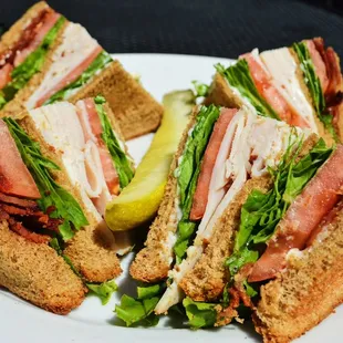 a club sandwich on a plate