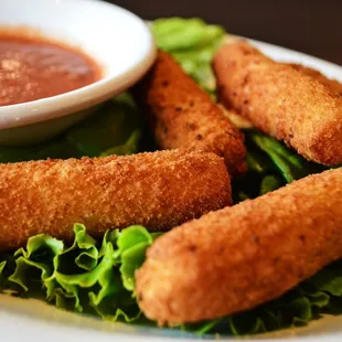 a plate of deep fried food