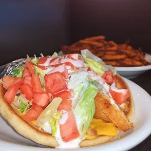 Spargo Pita &amp; Sweet Potato Fries