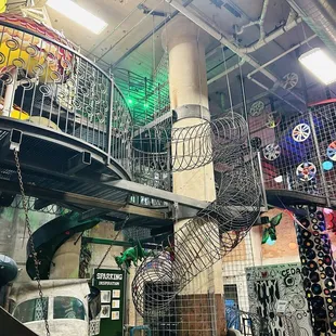 Places to climb and slide!