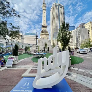 Indy and the skyline
