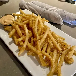 Parmesan Fries with Firecracker Sauce