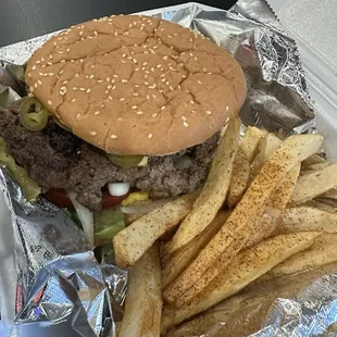 Picture of Burger and fries