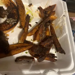 Burnt fries