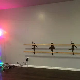 East wall with the small barre