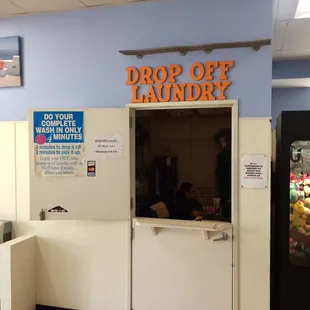 Drop off laundry service