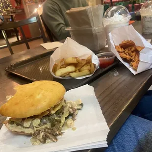Gluten free burger and fries!