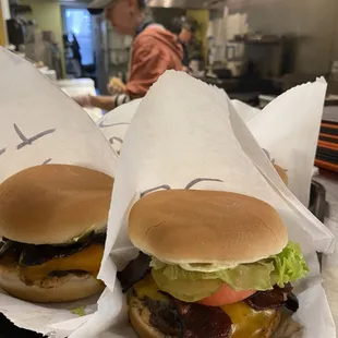 Locally-sourced bacon, beef and cheese made with love by the greatest kitchen crew