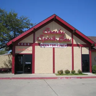 the front of the restaurant