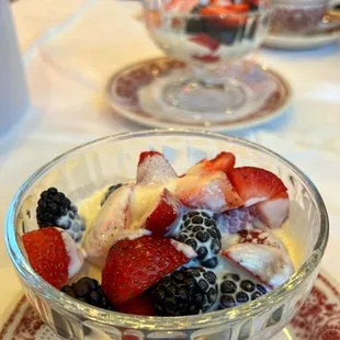 a bowl of fruit salad