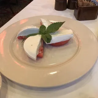 Fresh Bufala Mozzarella with sliced Tomato