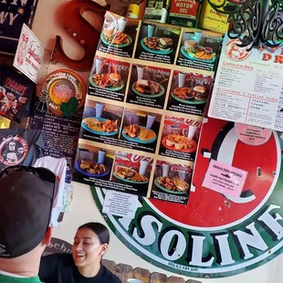 a man and a woman sitting at a table